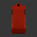 Red Plastic Fuel Storage Can With Black Caps And Sturdy Design For Liquid 3d model