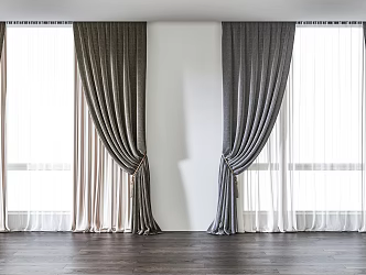Modern Curtains 3d model