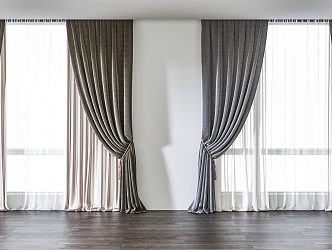 Modern Curtains 3d model