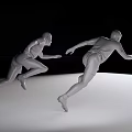 MODERN MODEL RUNNING FIGURE MODEL 3d model