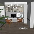 Modern study 3d model