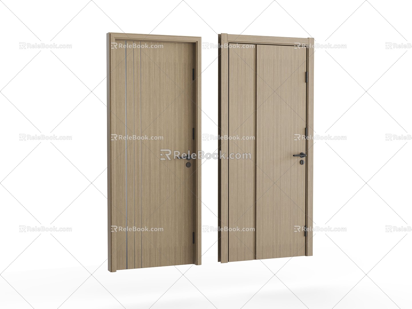 Wooden door 3d model