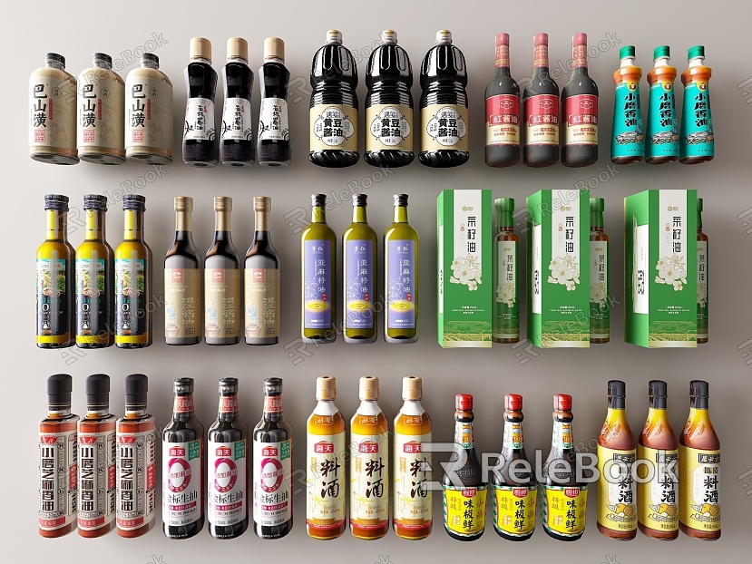 Seasoning combination seasoning bottle old soy sauce oyster sauce mature vinegar sesame oil seasoning kitchen supplies soy sauce sesame oil model