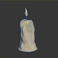 Elegant Ivory Textured Decorative Candle With Burning Wick For Home Decor