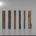Natural Wooden Components Featuring Different Colors And Textures In Vertical Arrangement
