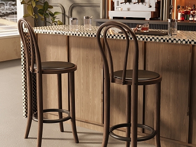 French Bar and Chair Combination model