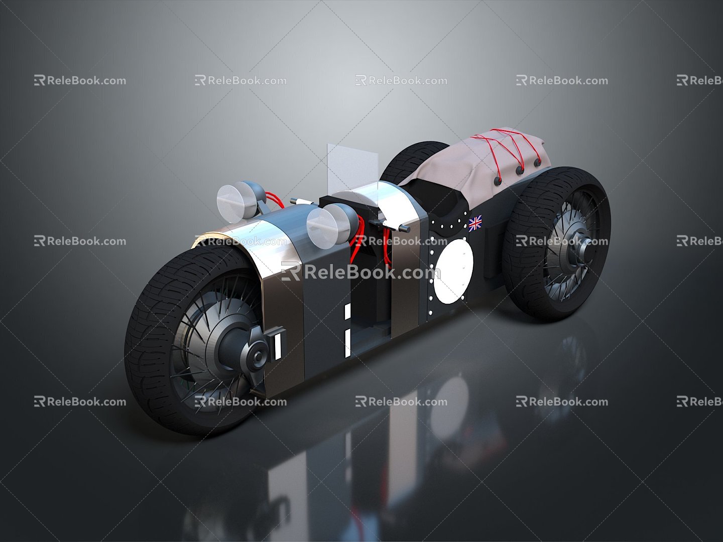 Motorcycle Two-wheeled Motorcycle Cross-country Motorcycle Road Race Motorcycle Motor Vehicle Transport 3d model