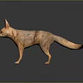3D Animated Fox Character With Orange Brown Fur For Game And Movie Scenes