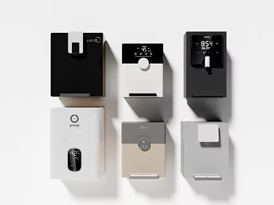 Sleek Modern Small Daily Use Electrical Appliances with Various Colors and Sleek Designs 3d model