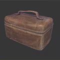 Vintage Rusted Metal Lunch Box with Sturdy Handle for Daily Use
