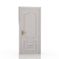 European-style wooden door 3d model