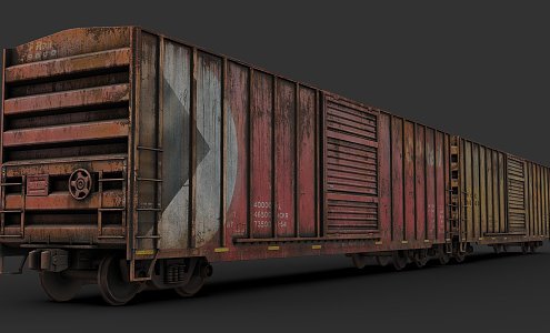 Boxcar 3d model