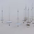 Modern chandelier combination 3d model