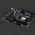 Computer Motherboard Computer Motherboard High-end Motherboard High-end Motherboard Gaming Motherboard Asus Motherboard 3d model