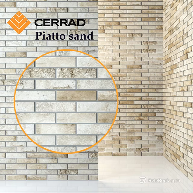 Cento Platto Sand Wall Tiles For Interior Decorative Textured Design 3d model 