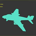 USAF Military Aircraft Model Featuring White Fuselage Transparent Cockpit And Wing Details