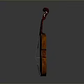 Wooden Violin Household Item With Classic Design And Musical Strings