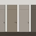 Modern swing door single door 3d model