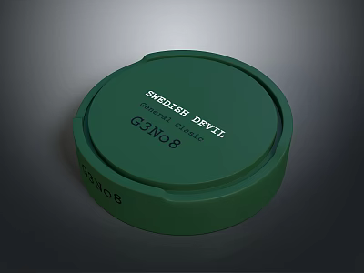 Practical Green Round Cigarette Case For Daily Use With SPREED DEVILZ C3N0.8 3d model