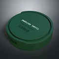 Practical Green Round Cigarette Case For Daily Use With SPREED DEVILZ C3N0.8 3d model
