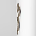 Modern Wall Lamps With Radial Striped Design And Circular Metal Frames