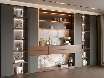 Modern Sideboard Italian Sideboard Modern Bookcase Advanced Grey Sideboard Restaurant (ID:ggach247970)