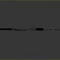 Metallic Assault Rifle With Wooden Stock And Gray Reflective Background