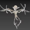 Game Movie Character Gaunt Pale Skinned Winged Creature With Long Limbs And Tentacles