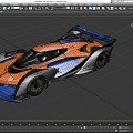 McLaren solus gt sports car super racing luxury car super sports car low face number low model simple model game sub-era film and television level 3d model