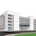 Modern style comprehensive building office building commercial building school teaching building administrative building 3d model