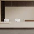 Modern Minimalist Bar Counter Design With Wooden Cabinets White Countertop And Neutral Wall