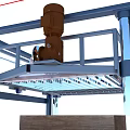 Industrial Equipment Metal Frame Structure With Measured Dimensions And Support Components