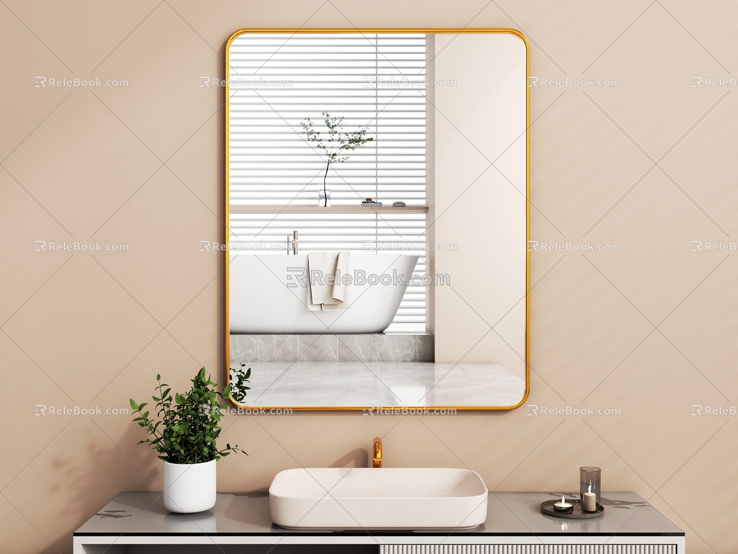 Bathroom mirror 3d model