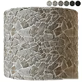 Natural Rustic Stone Structure With Irregular Textured Surface And Handcrafted Design Elements