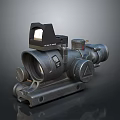 Infrared Steiner Laser Pistol Light Source Firearm Sight Firearm Device 3d model