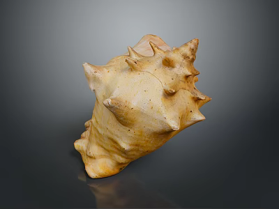 Natural Stone And Wooden Decorative Piece With Textured Surface And Crafted Details 3d model