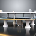 Modern Architecture Science Fiction Architecture Future Architecture Science Fiction Factory 3d model
