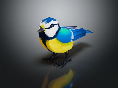 Modern Birds 3d model