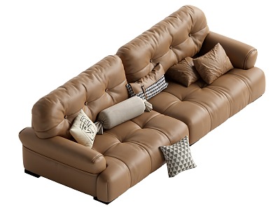 Middle-style multiplayer sofa model