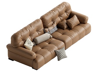 Middle-style multiplayer sofa 3d model