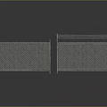 Metal Mesh Fence With Two Different Styles Stainless Steel Top Bars Reflective Surface Design