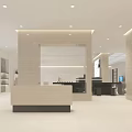 Modern Clothing Store Interior With Fashion Displays And Bright Lighting Fixtures