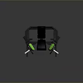 Home Gym Chest Press Machine With Green Black Design And Ergonomic Seat Structure