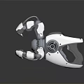 Futuristic Mechanical Weapon 3D Model Design With Metallic Gears And Joints