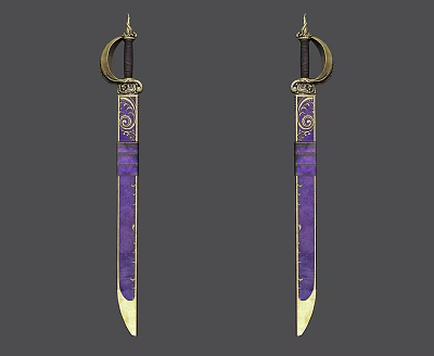 Modern knife long knife 3d model Modern knife long knife 3d model