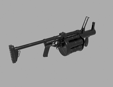 Guns Assault Rifle Submachine Gun Sniper 2 3d model