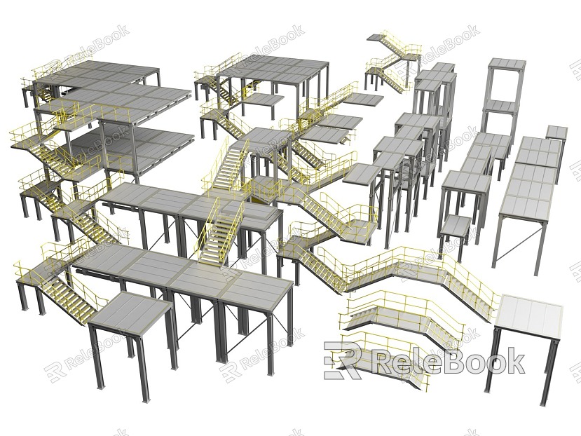 Factory Duct Cable Shelf Work Platform Duct Duct Cable Duct Button Light model