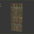 Rustic Brown Wooden Gate With Vertical Slats And Traditional Wood Design Finish