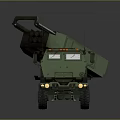 Armored Green Military Wheeled Tank With Multiple Missile Launcher System