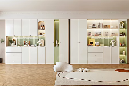Nordic Wine Cabinet 3d model